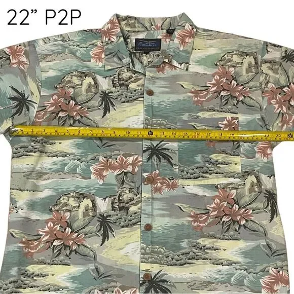Dragonfly Clothing Co. Men’s Hawaiian Print Short Sleeve Shirt – Size L - Picture 6 of 9